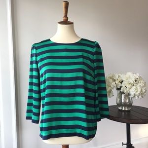 VINCE CAMUTO silk like striped top